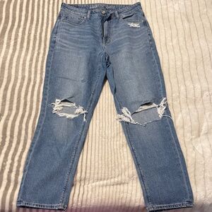 American Eagle Outfitters Light Blue Distressed Boyfriend Jeans
